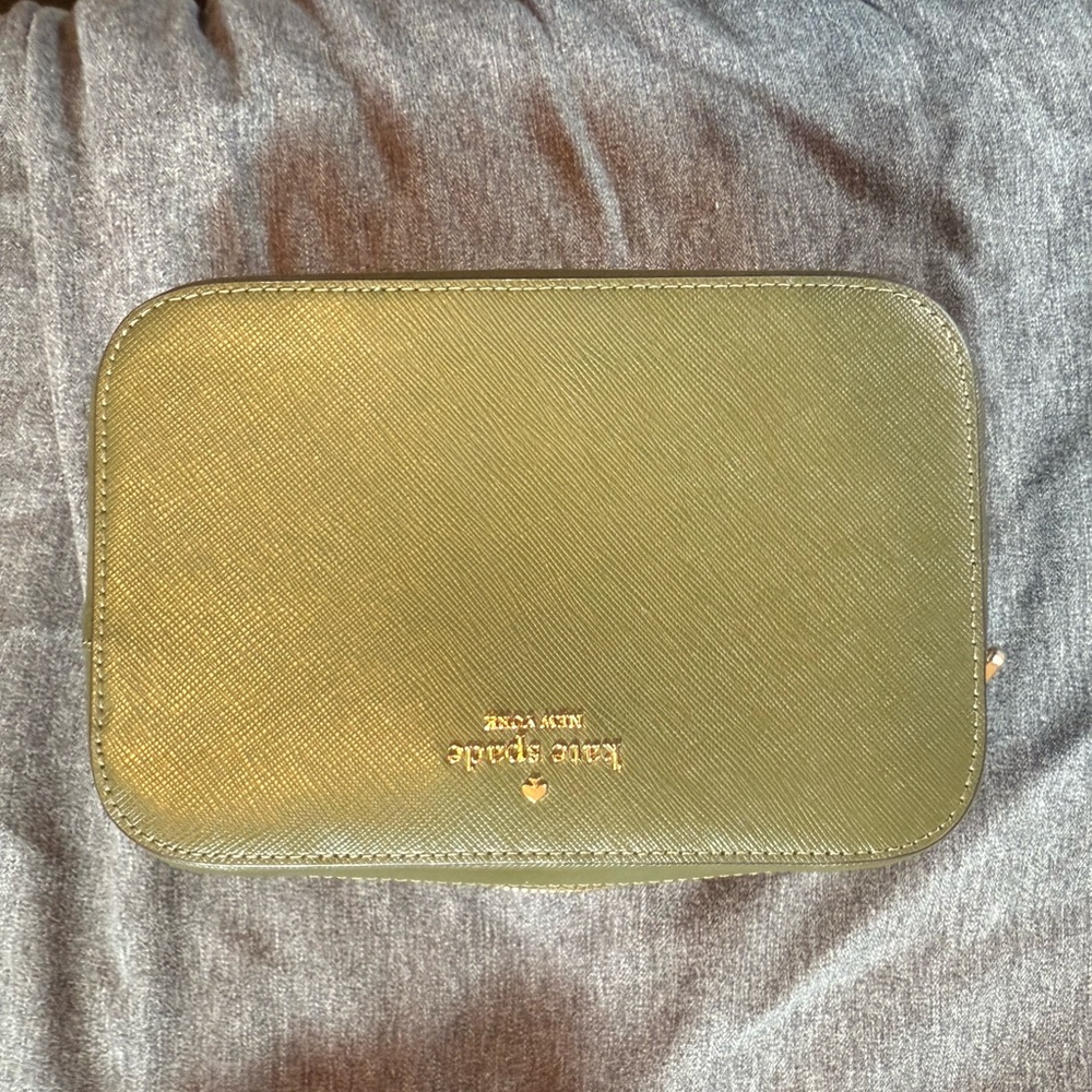 Kate Spade Olive Saffiano Leather camera bag